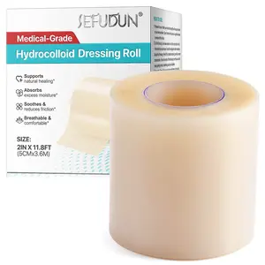 SEFUDUN Hydrocolloid Bandage 5 cm x 3.6 m: Physically blocks dust and friction; made of ultra-thin, breathable material; stays cool and dry even during summer or long-term wear; isolates external contaminants