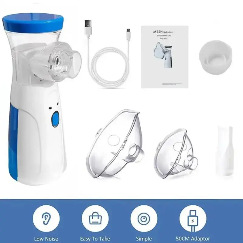 [Buy 1 Get 1 Free] Portable Rechargeable Nebulizer Machine for Adults, Outdoor Sports Convenience Tool with 2 Modes, Self-Cleaning Function & Multi-Use Face Gaiter