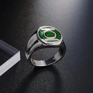 Catuni Movie Green Fashion Lantern Ring Jewelry Gifts Accessories for Man Fans Party