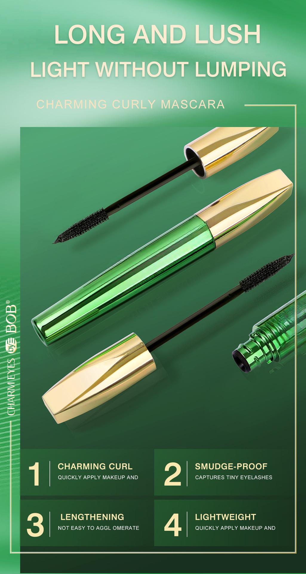 Waterproof and sweatproof mascara, non-smudging, thickening, curling, quick-drying, setting eyelash primer, in stock