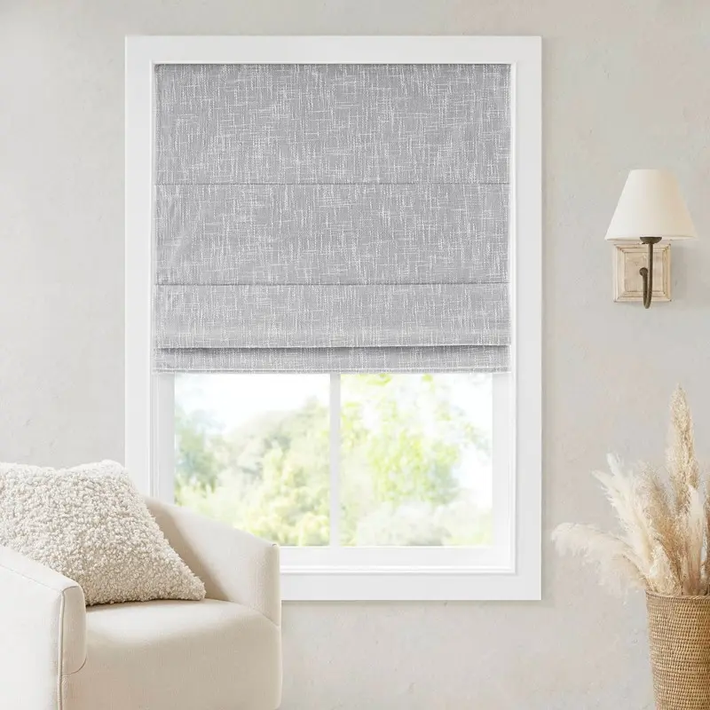 ARCH 31x64 Inch Total Blackout Cordless Roman Shade, 100% Light Blocking Fabric Window Blind, Thermal Insulated Room Darkening Curtain for Bedroom Living Room Nursery, Easy Install, 1-Piece, White, Home Furniture and Household Product Search Terms