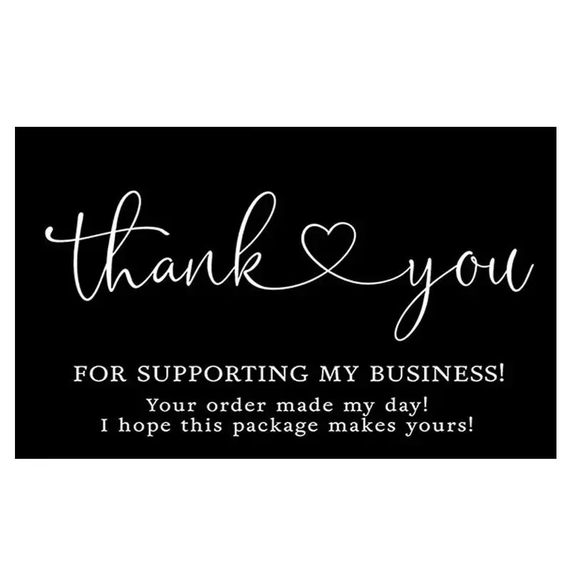 50 Unique Double-Sided Thank You Cards, Card Design, Thank You Cards for Small Businesses, Perfect for Expressing Gratitude, Bulk Pack, Thanks Card