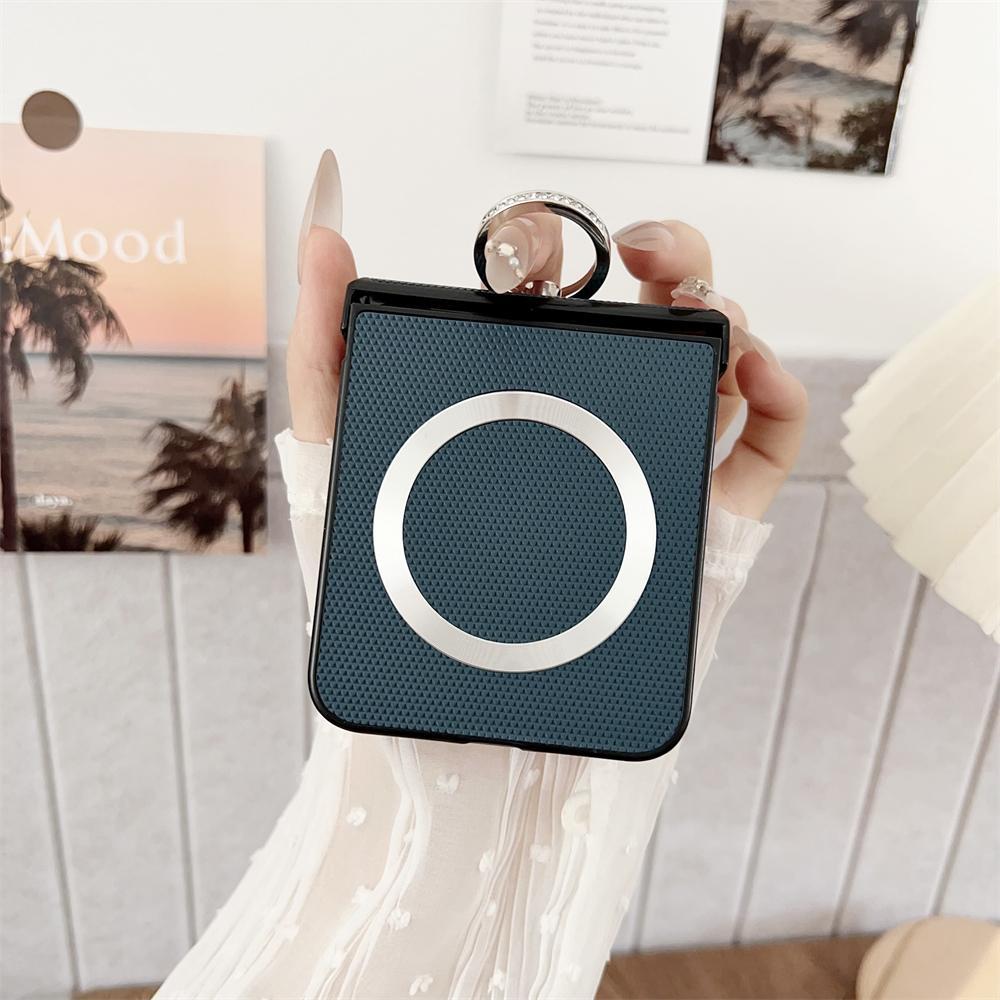 For Magsafe Ring Holder For Samsung Z Flip 7 5 6 Case Slim Case For Samsung Galaxy Z Flip 3 4 5 6 5G ZFlip5 Flip6 Flip7 Cover