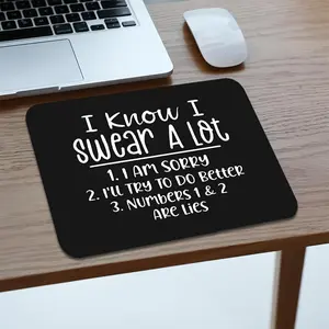 Short Phrase Motivational Energy Pattern Mouse Pad, Rubber Non-Slip,Thickened design and precision overlocking process   High-Definition Printed Desk Pad, Small Size Mouse Pad