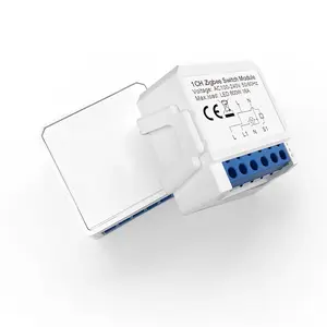 Tuya ZigBee Smart Light Switch No Neutral Relay Module 1/2/3 Gang Smart Life/Tuya App Control,Work with Alexa Google Home