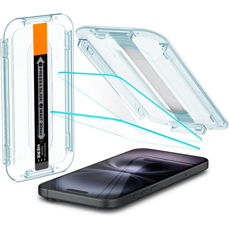 Screen Protector for iPhone 17, 9H+ Tempered Glass, Full Coverage HD Clear Shield, Anti-Scratch & Shatterproof Protection, Original Touch Sensitivity, Fingerprint Resistant, Dust-Free Bubble-Free Installation, Case Friendly,Dust-free Applicator