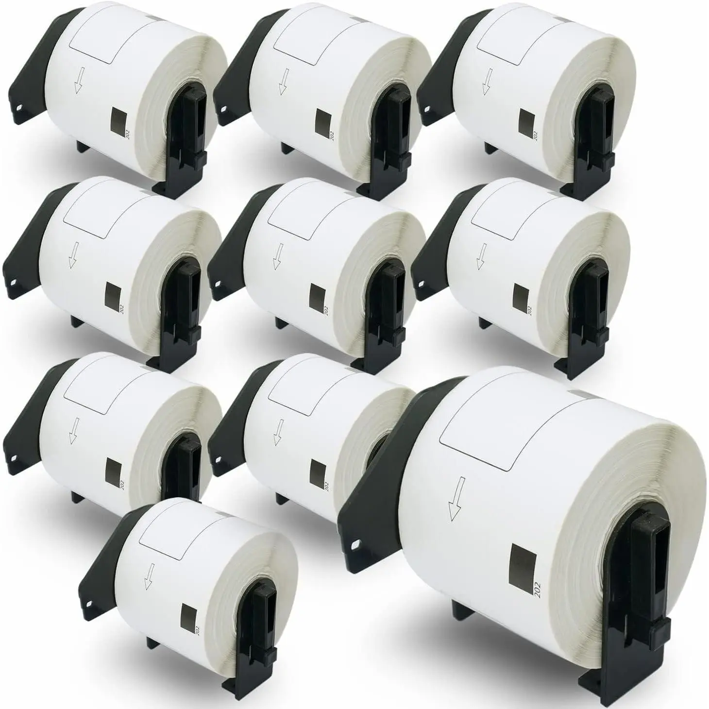 Compatible Shipping Labels Replacement for Brother DK-1202 (2.4 in x 3.9 in), Use with Brother QL Label Printers [10 Rolls/3000 Labels]