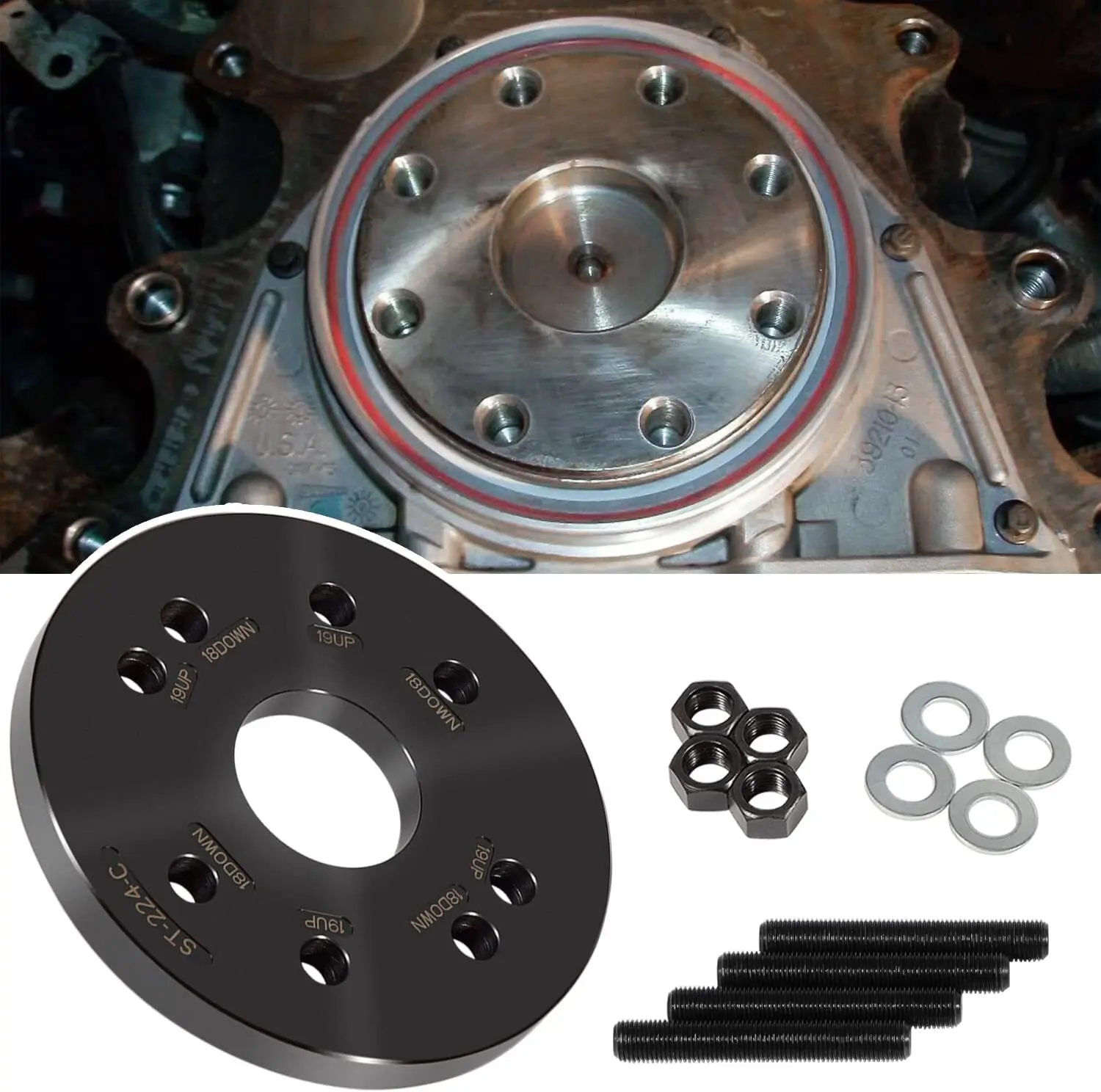 Rear Crankshaft Seal Wear Sleeve Installer - Carbon Steel Anti-Oxidized Metal Tool, Alternative to ST-224C, No Redundancy, High Hardness, Reliable Use, for Cummins 4BT 3.9L, B Series 5.9L, 6.7L Engines, Longer Service Life, Stable Performance