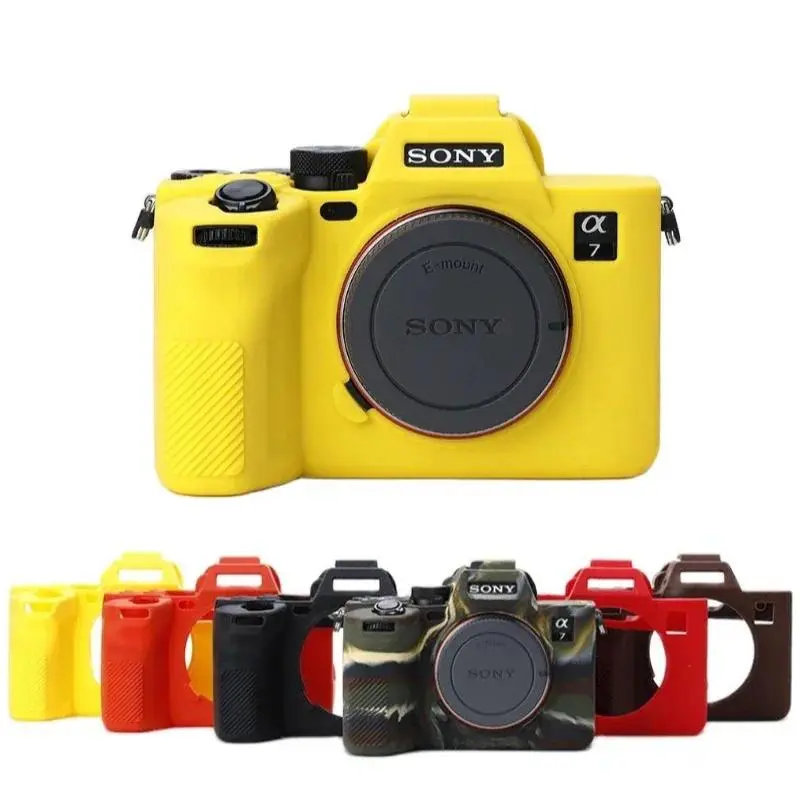 Protective Silicone Camera Cover Accessories for Sony A7M4 A7-IV ILCE-7M4 Mirrorless Camera - Soft, Lightweight, Stretchable, Compact Healthy Material Case to Protect Housing and Keypad