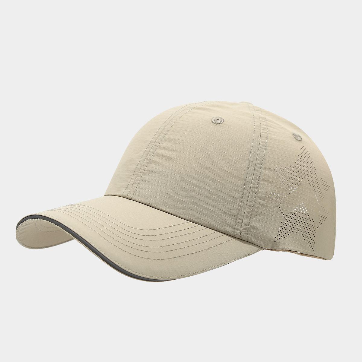 Sports quick-drying baseball cap Summer light and thin outdoor running reflective breathable sunscreen cap