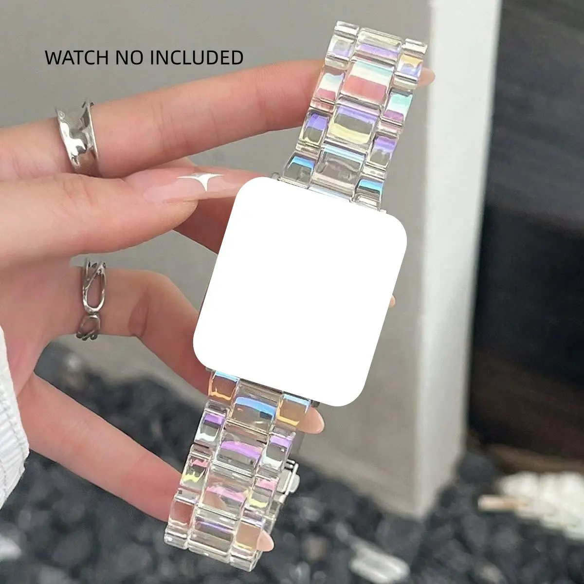 Watch Band (Band Only), Adjustable Lightweight Watch Band for Women & Men, Smartwatch Compatible Bands, Smart Watch Straps, Smartwatch Accessories, Compatible with Apple Watch Series Ultra3 2 1 S10/SE/S9/S8/S7/S6/S5/S4/S3/S2/S1, Smartwatch Strap