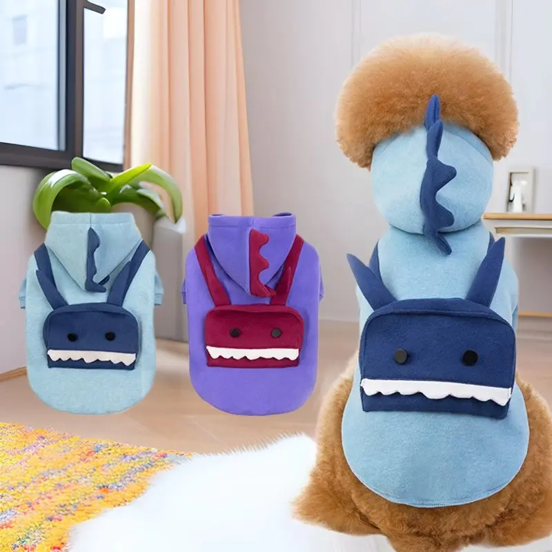 Koogal Winter Pet Coat for Dogs, Medium Size, Hooded Two-Legged Jacket, Easy to Put On, Robot Costume, Ideal for Walks