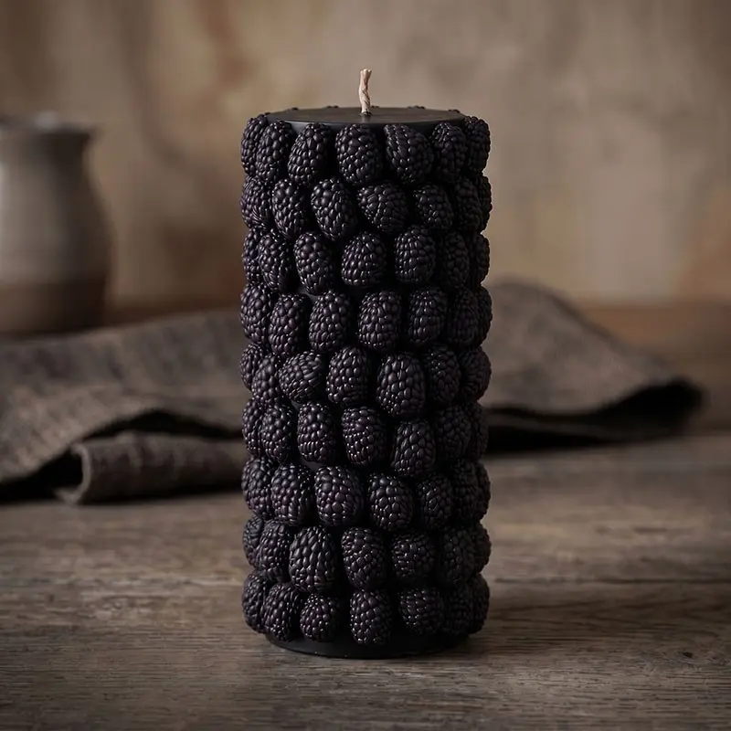 Silicone Mold for Blackberry Raspberry Candle Making, Handmade Berry Scented Wax Candle Molds, DIY Resin Casting Accessories