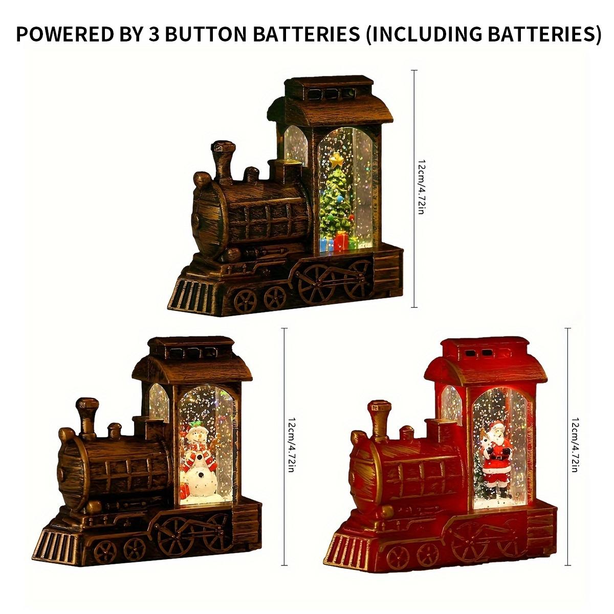 Christmas Water Car Decoration, Santa Claus Tree Snowman Wind Lamp, LED Mood Light, Magical Festive Night Light Gift, Holiday Decorations Supplies, Home Decor Ornament