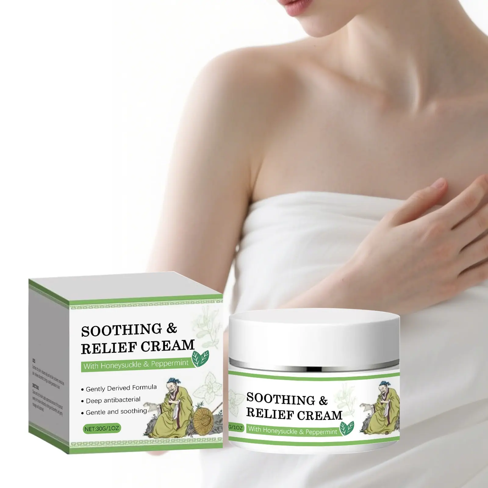 Original Soothing Relief Cream, Natural Plant-Based Moisturizing Balm, Fragrance-Free, Gentle Formula, Daily Face & Body Care