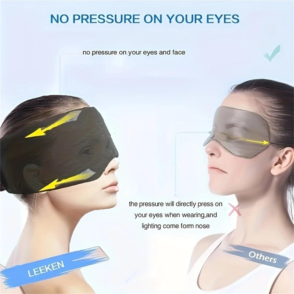 Comfortable Adjustable Sleep Mask for Travel, Breathable Light Blocking Eye Mask for Men Women and Kids, Sleeping Eye Mask, Perfect Nighttime Sleep Companion