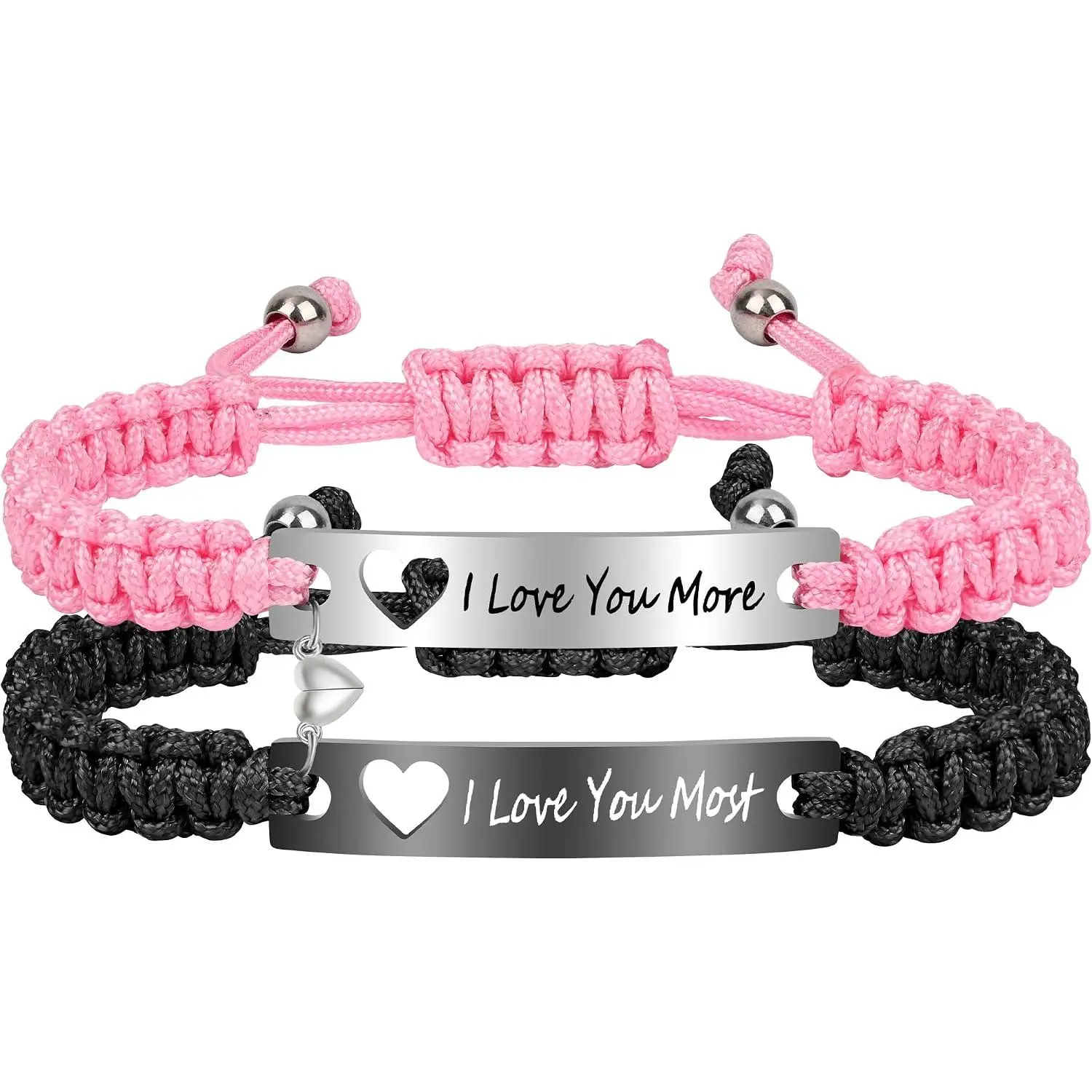 Couple Matching Bf and Gf Bracelets,   Friendship Bracelet, Adjustable Stretch Bracelets  for Him and Her