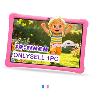 Father's Day Gift | 10.1-Inch Android Kids Tablet, Online Class Ready, 2-in-1 Study & Learning, Lightweight & Shockproof, 5G WiFi, HD IPS, Bluetooth + Dual Camera, Smart Parental Control, Pink & Blue, Easter/Christmas/Birthday Gift (USB Cable, No Adapter)