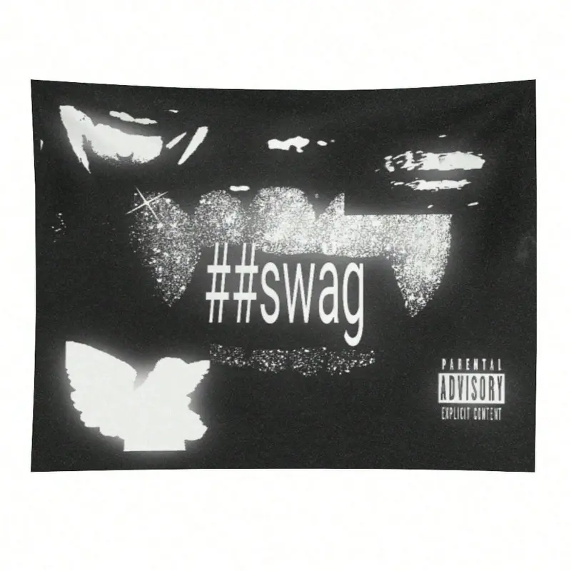 Rapper Music Playbaoi Tapestry Carti Flag For Teen Living Room Bedroom Wall Hanging College Decor Art Music Album Poster Tapestry Pink Gift, Print, Room Decor, Flags, Tapestry, Wall Hanging, Decorative Tapestry