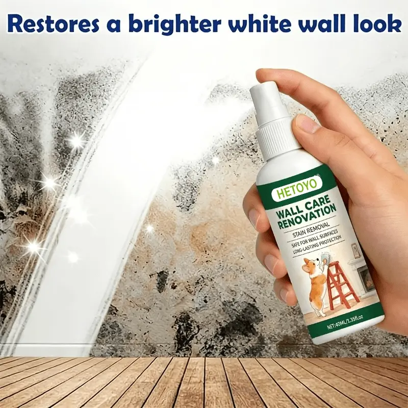 Wall renovation and care - improve the appearance of black spots, freshen up tile lines, shower edges, window seals and corners - restore a brighter and cleaner bathroom and kitchen space.