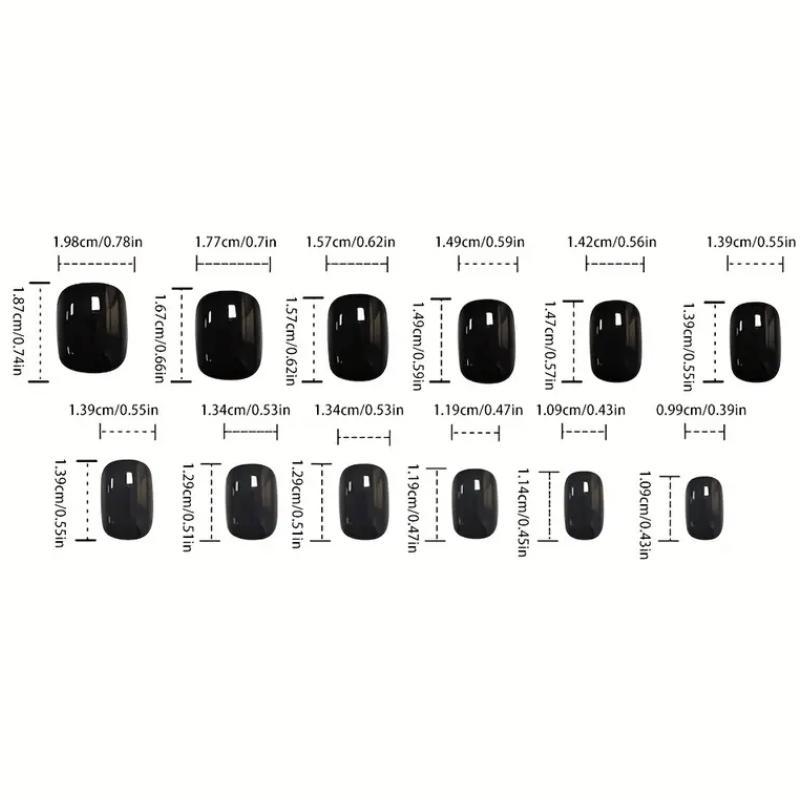 Leopard Print Fake Nails Kit, 24pcs Bow Decor Short Square False Nails for Women & Girls DIY Nail Art, Effortless Press on Nails Manicure Set, Christmas, Christmas Gift