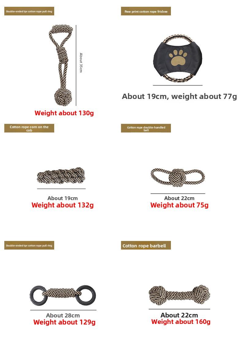 Pet Toy Braided Cotton Rope Chew & Teething Toy for Dogs, Self-Entertainment & Interactive Toy for Large Breeds