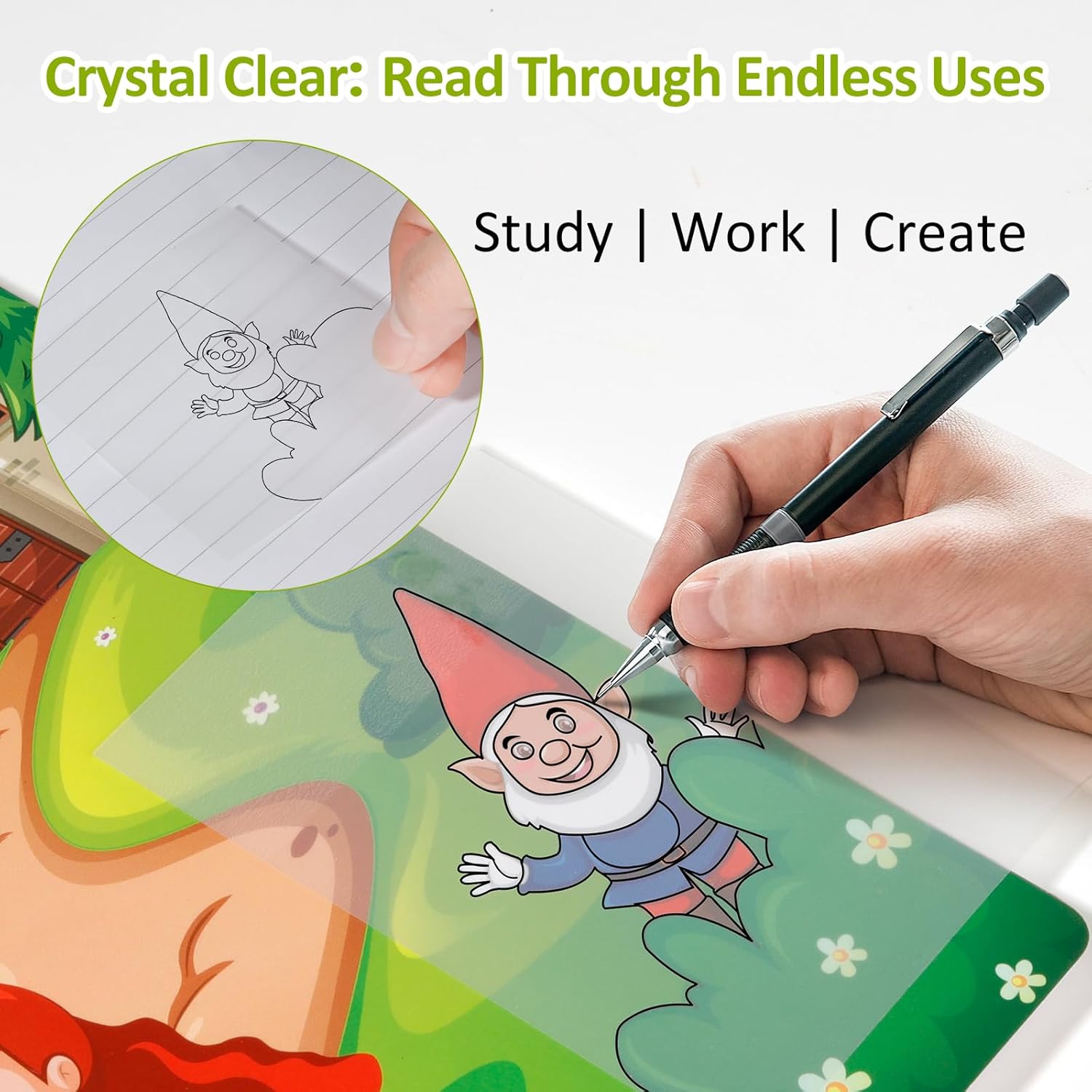 450 count Transparent Sticky Notes, 3 Sizes Clear Sticky Notes  Self-Adhesive, Translucent and See Through for  Study, Books Annotation, Office, School & College