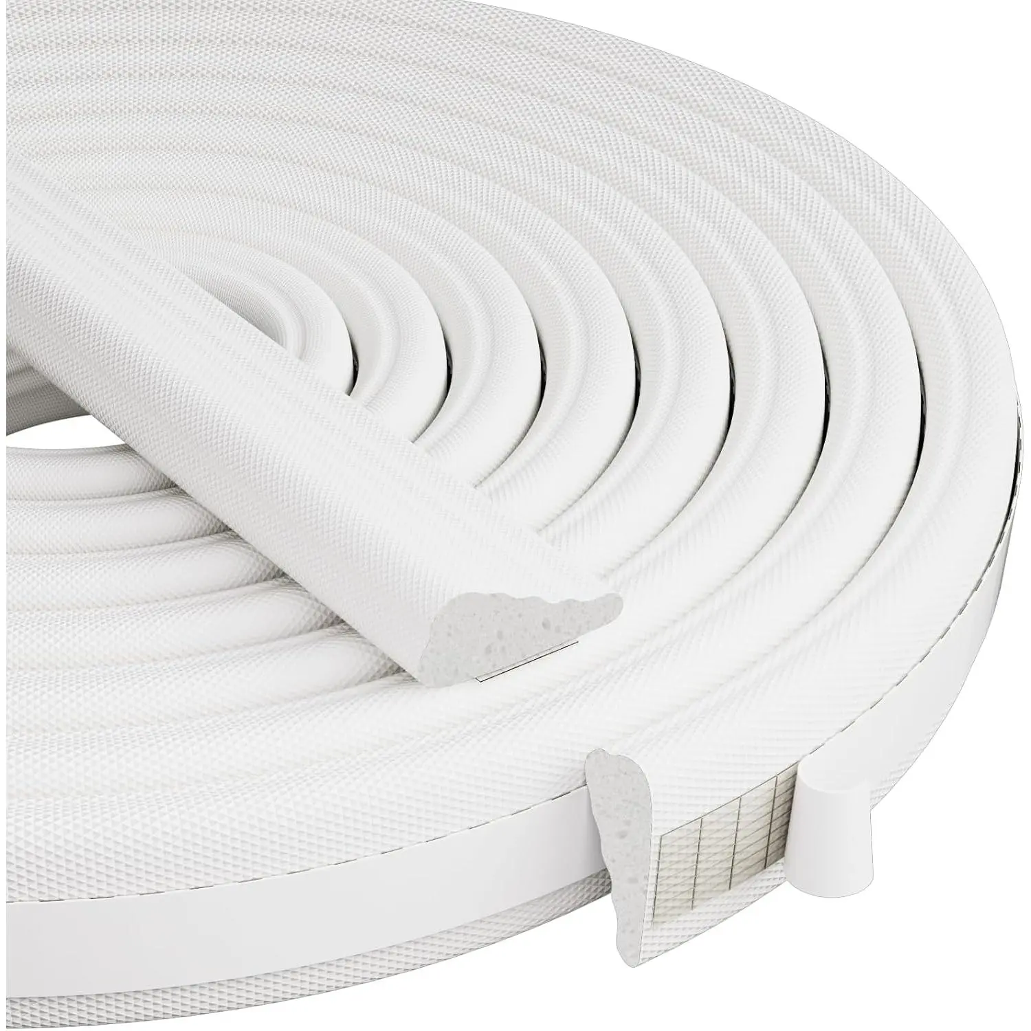 118” Wedge-Shape  Window Weather Stripping Door Seal | Soundproofing Frame Winter Insulation Strip,Noise Cancelling Window Inserts,Door Gap Filler Light Blocker,White
