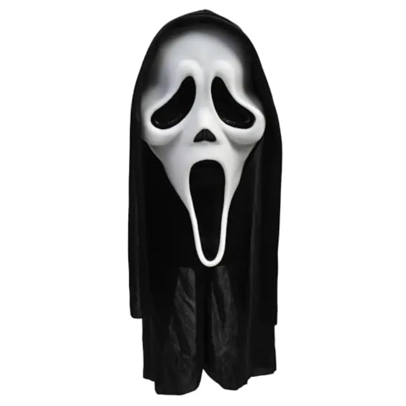 Adult Scream Mask, Spooky Classic Ghost Face Killer, Horror Movie Costume Accessory, Perfect for Halloween Parties and Thriller Events