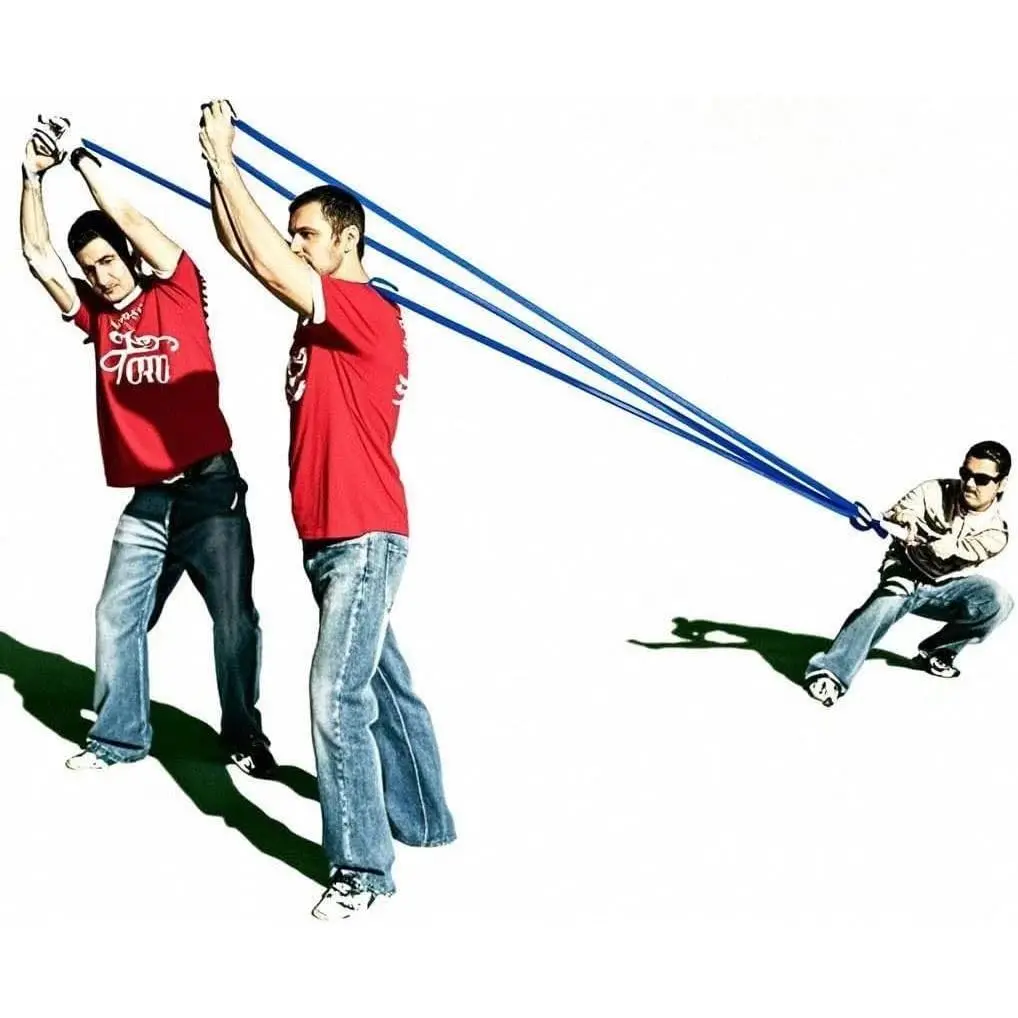 500 Yard 3 Person Giant Slingshot Water Balloons Launcher, Heavy Duty Giant Sling Shots for Adults, Can be Used as T Shirt Football Potato Launcher
