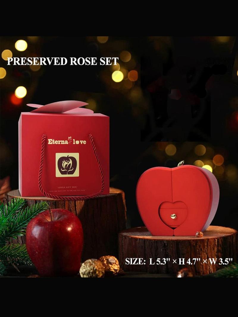 Women's Elegant Heart Shaped Pendant Necklace with Box, Fashionable Rhinestone Decorated Necklace for Party, Daily Clothing Decor for Girls & Women As Gift Valentine's Day, Gift for Her Men's Valentine's Gifts