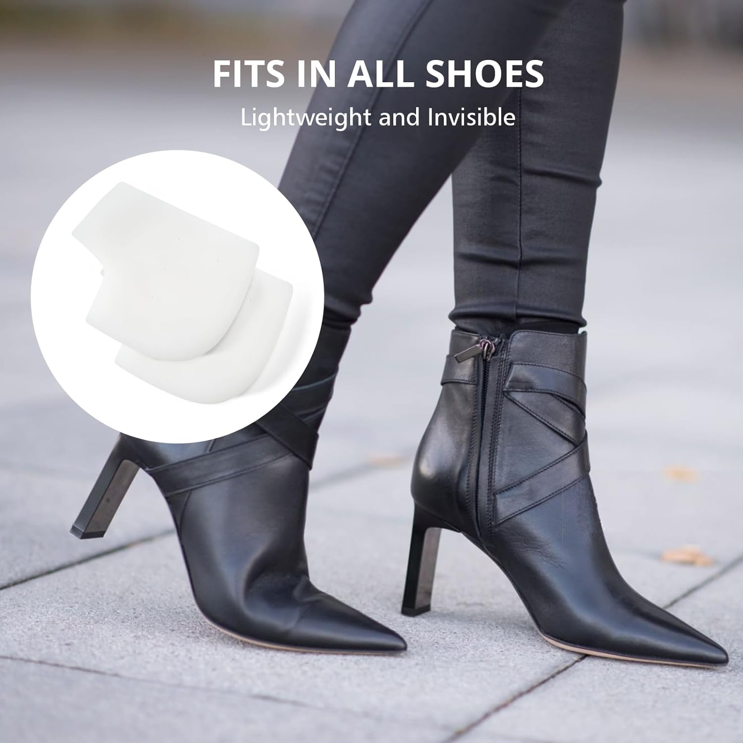 Men Women Transparent Heel Protectors, Gel Work Boot Insoles for Shoes & Boots, Comfortable All-Season Footwear Accessories, Durable Anti-Slip Design, Silicone Insoles, Non Slip Insole