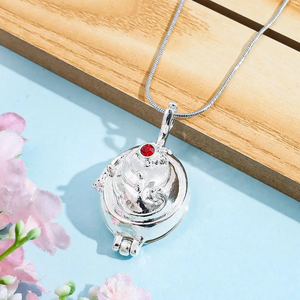 Movie Vampire Diaries Necklace Classic Elena Gilbert Locket Pendant Necklaces Women Men Cosplay Jewelry
