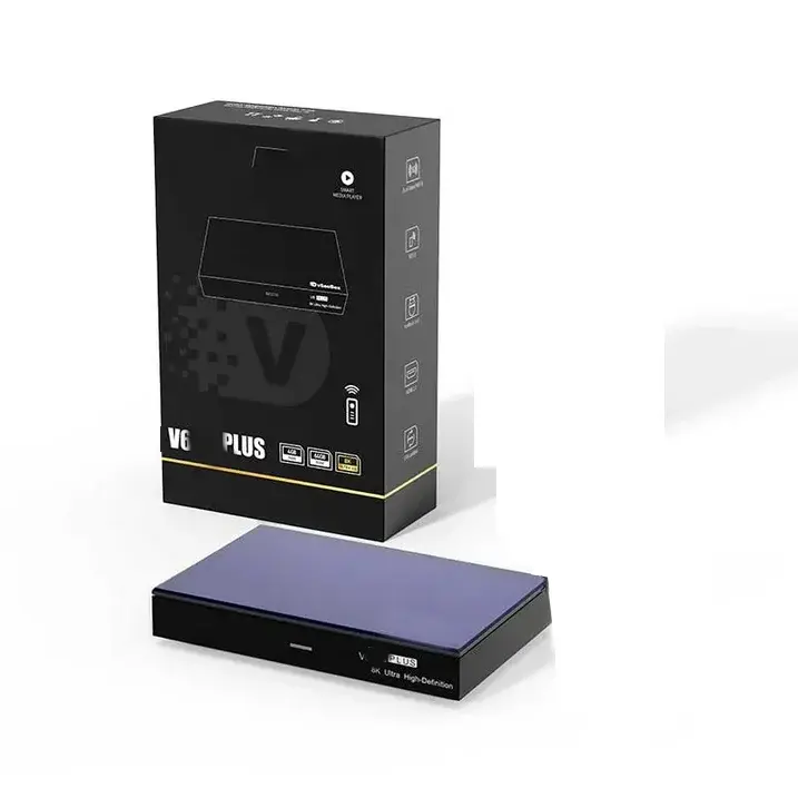 V6 Plus Micro Desktop PC - Quad-Core CPU Mini Computer for Home Office, 4GB RAM, 64GB ROM, 4K Display Output, V-See Dual-Band WiFi 6, HDMI Out, Computers and Accessories Compatible with Monitors/Projectors, Compact Hub