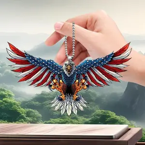 Eagle Car Pendant Rearview Mirror Hanging Ornament for Men Women