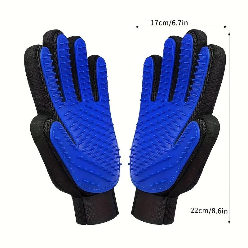 2PCS Pet Grooming Gloves Hair Removal Gloves with Hair Removal and Massage for Dogs and Cats To Remove Floating Hair Tools cat stuff