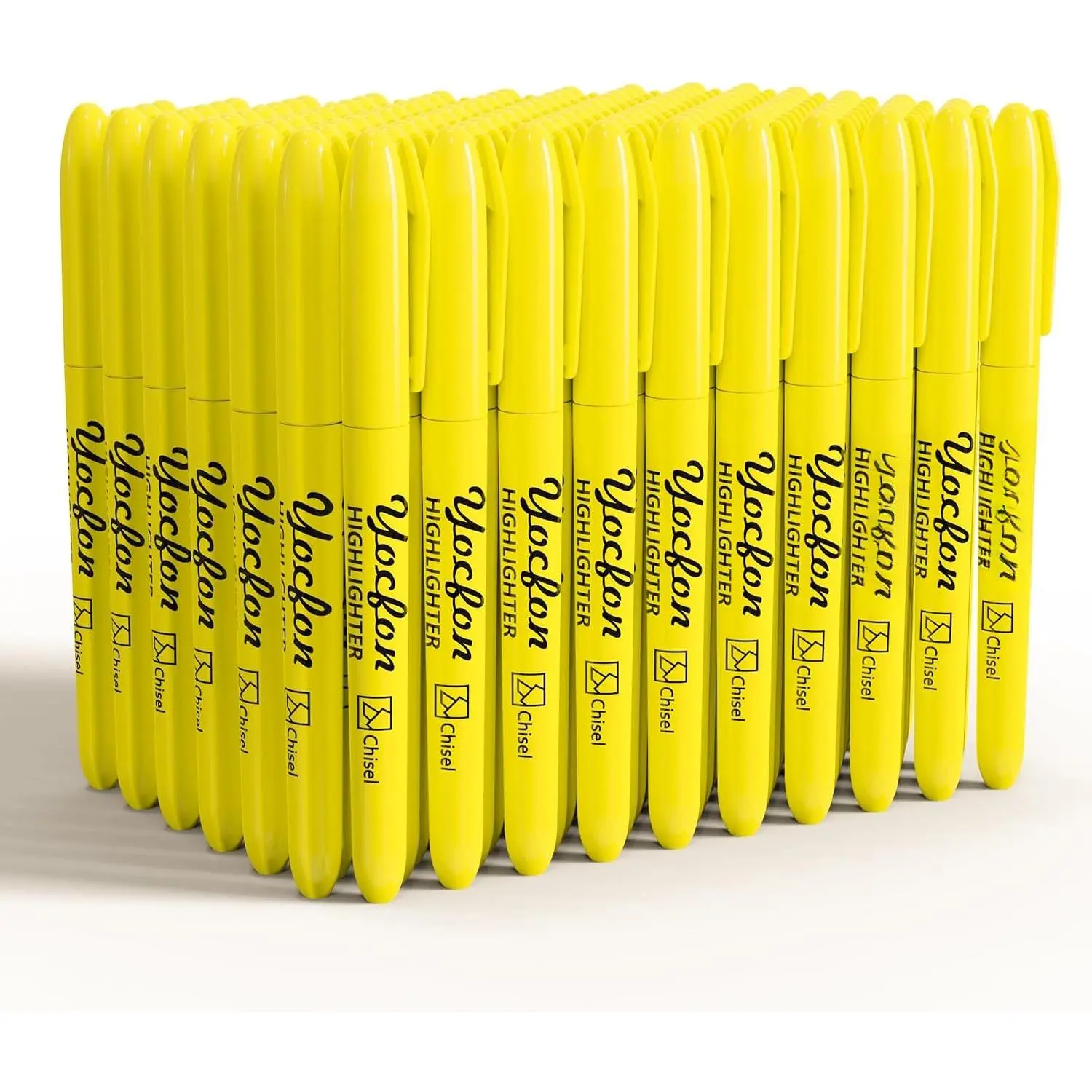 Highlighters 150 Pack, Chisel Tip, Fluorescent Yellow Colors, Highlighter Markers for Coloring, Highlighting as School Office