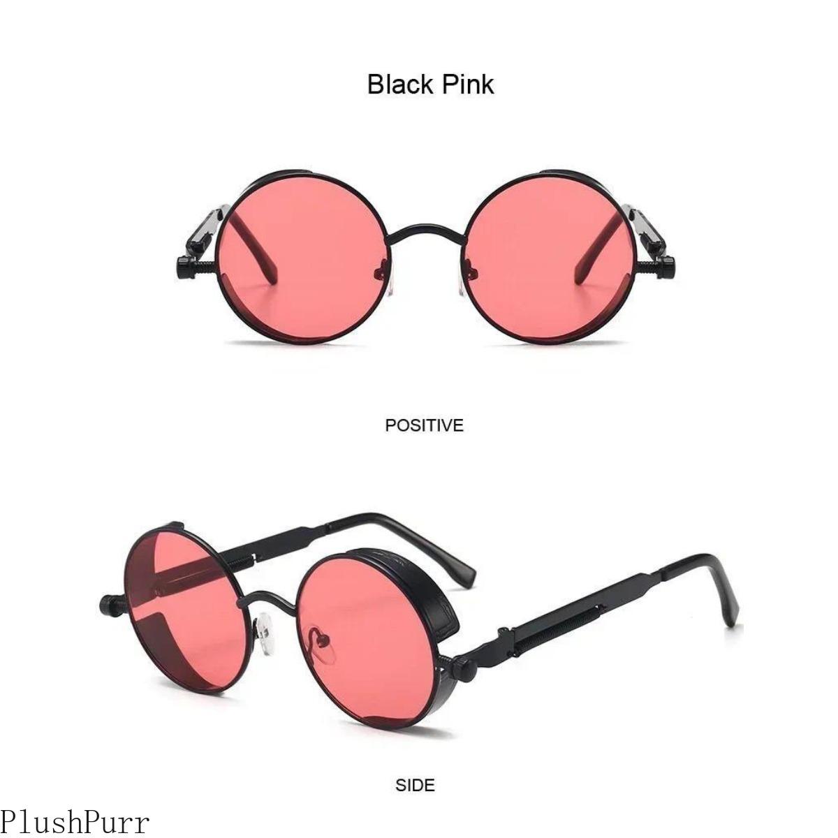 Metal Steampunk Sunglasses Men Women Fashion Round Glasses Brand Drsigner Vintage Sun Glasses High Quality Oculos De Sol UV400