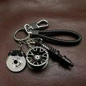JDM Style Car Mod Keychain | Viral Auto Parts Charm with Braided Strap