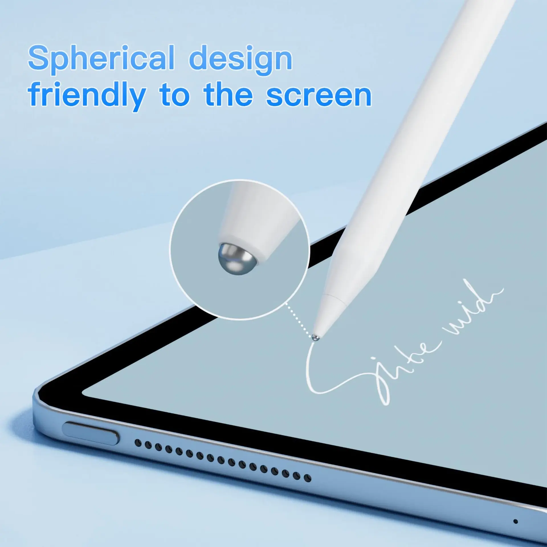Apple Pencil Tip Replacement, Durable Metal Tip for Apple Pencil 1/2/pro, Handwriting Pen Accessory for iPad, Wear-Resistant Writing Tip