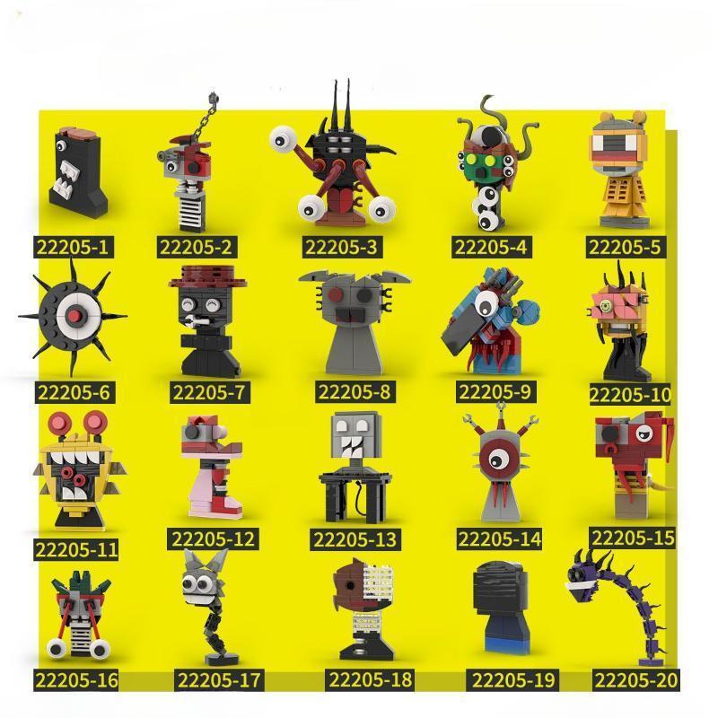 Sprunki Blocks Toys Sprunki Building Blocks Model Children's Educational Oren Wenda Building Block Toys for Kids Birthday Gift popular