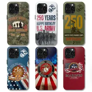 The United States Marine Corps 250th Birthday Phone Case,Cover for iphone 17 phone case 16 pro max 15 Plus 14 13 12 11 and Samsung S26Ultra S25Plus S24 S23 S22
