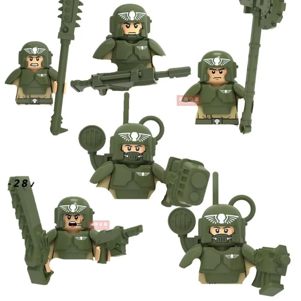 2026 hot item Kids Toys Commander Soldiers Building Blocks 4 Side Printed Complete Mini Action Figures Iron Armor Toys For Kids Birthday Gifts Popular toys