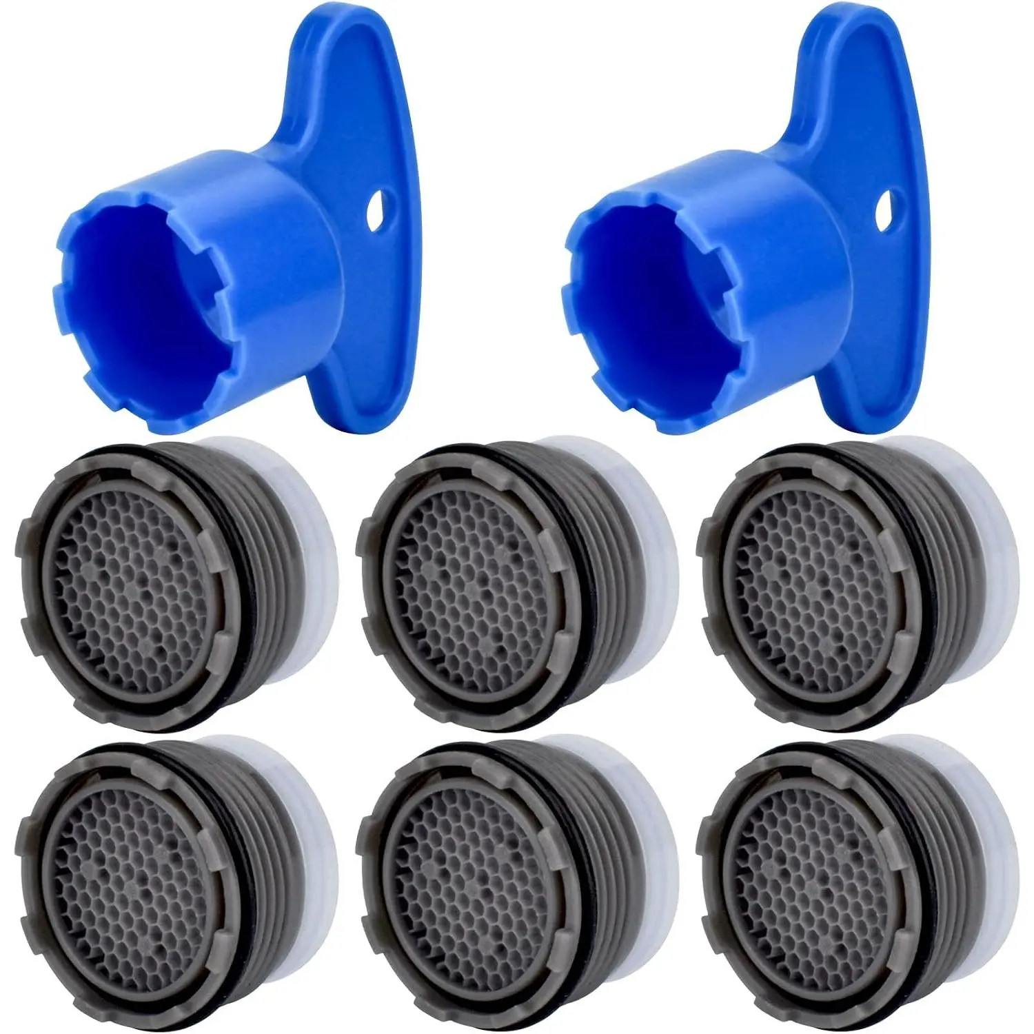 6 count Faucet Aerators with Faucet Aerator  16.5 mm Water Saving Flow Restrictor Set  Part for Bathroom or Kitchen, Not