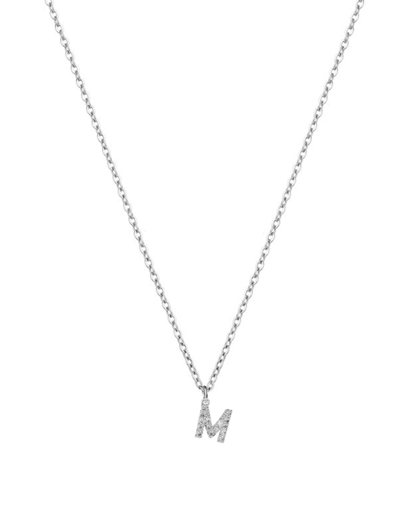 Classic Letter Pendant Necklace for Women, Stainless Steel Jewelry for Party, Daily Decor, Trendy All-match & Exquisite Jewelry for Gift without Box, Initial Letter Necklace