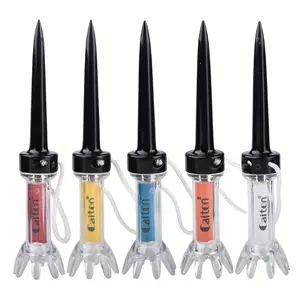 Caiton 5 Piece Magnetic Golf Tee Set with 360° Bounce Technology, Available in 3 Sizes for Enhanced Accuracy, Durable Plastic Design for Optimal Performance Golf Equipment Golf Gear Golf Accessories