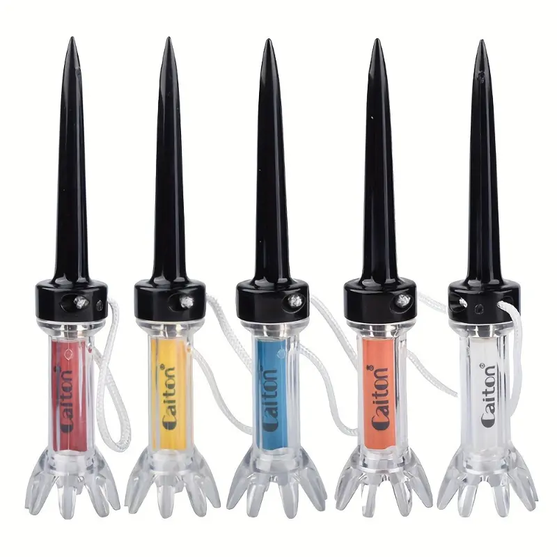 Caiton 5 Piece Magnetic Golf Tee Set with 360° Bounce Technology, Available in 3 Sizes for Enhanced Accuracy, Durable Plastic Design for Optimal Performance Golf Equipment Golf Gear Golf Accessories