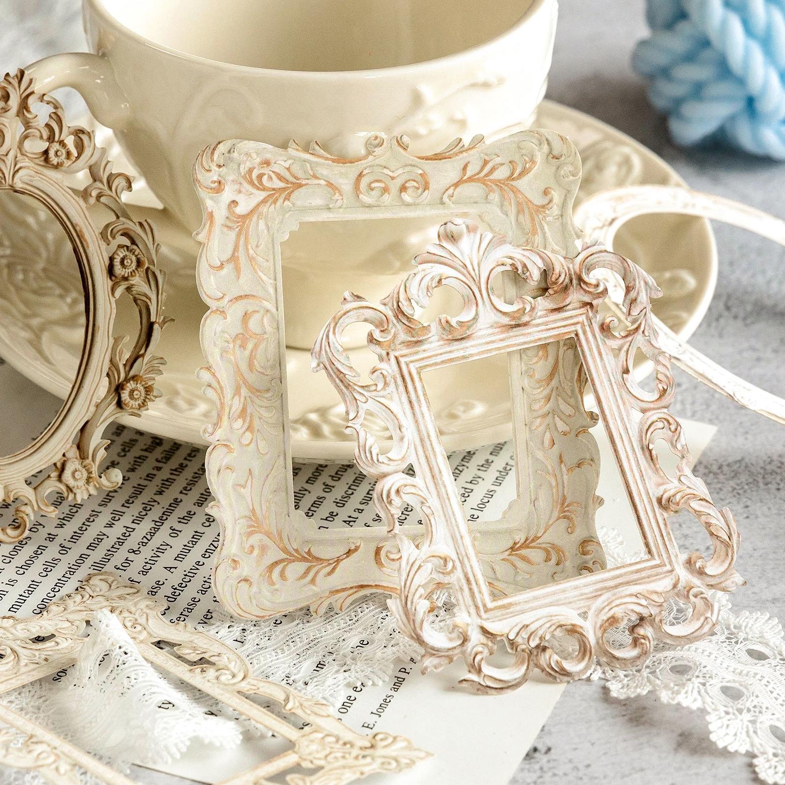 Vintage Paper, 10 Sheets/bag Photo Frame Styling Notebook Scrapbook Border Scrapbooking DIY Collage Decoration Creative Materials