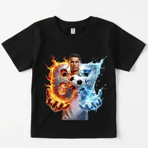 2026 Summer CR7 Ronaldo 67 Pattern Print T Shirt Casual Men's Women Fashion Loose Breathable Neck Round Tops Y2k Streetwear