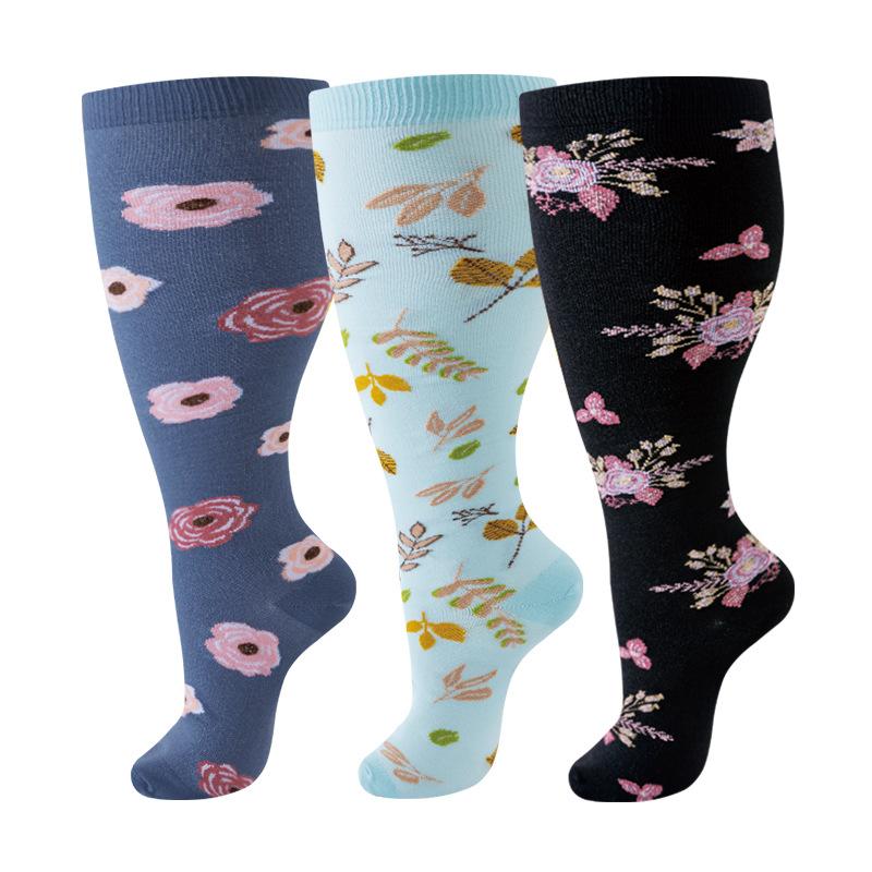 MhzyCaus Extra Wide Calf Compression Socks for Men & Women – Trendy Striped Sports Design, Breathable Quick-Dry Fabric, Firm Compression Support to Improve Circulation, Prevent Fatigue, and Stay Comfortable During Running, Gym, or Cycling Sessions MhzyCaus Extra Wide Calf Compression Socks for Men & Women – Trendy Striped Sports Design, Breathable Quick-Dry Fabric, Firm Compression Support to Improve Circulation, Prevent Fatigue, and Stay Comfortable During Running, Gym, or Cycling Sessions